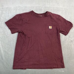 Carhartt 105712 1889 Logo Graphic T Shirt Burgundy Relaxed Fit Mens M